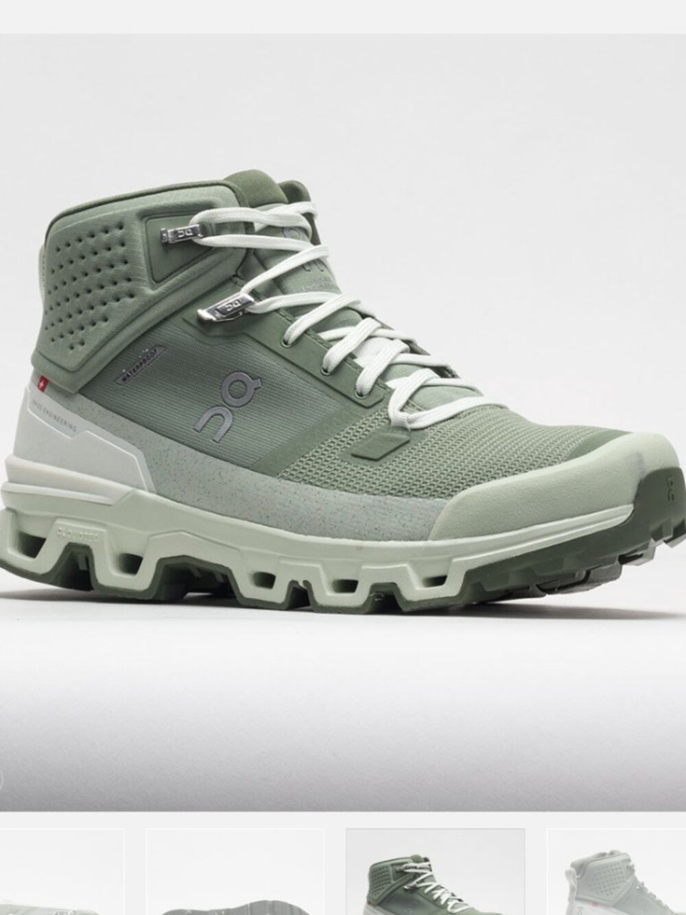 ON Mens Cloudrock Waterproof Hiking Boots Men’s Size 9.5